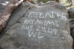 After reaching the summit the pioneers found a resting place to rest and reassemble the wagons.